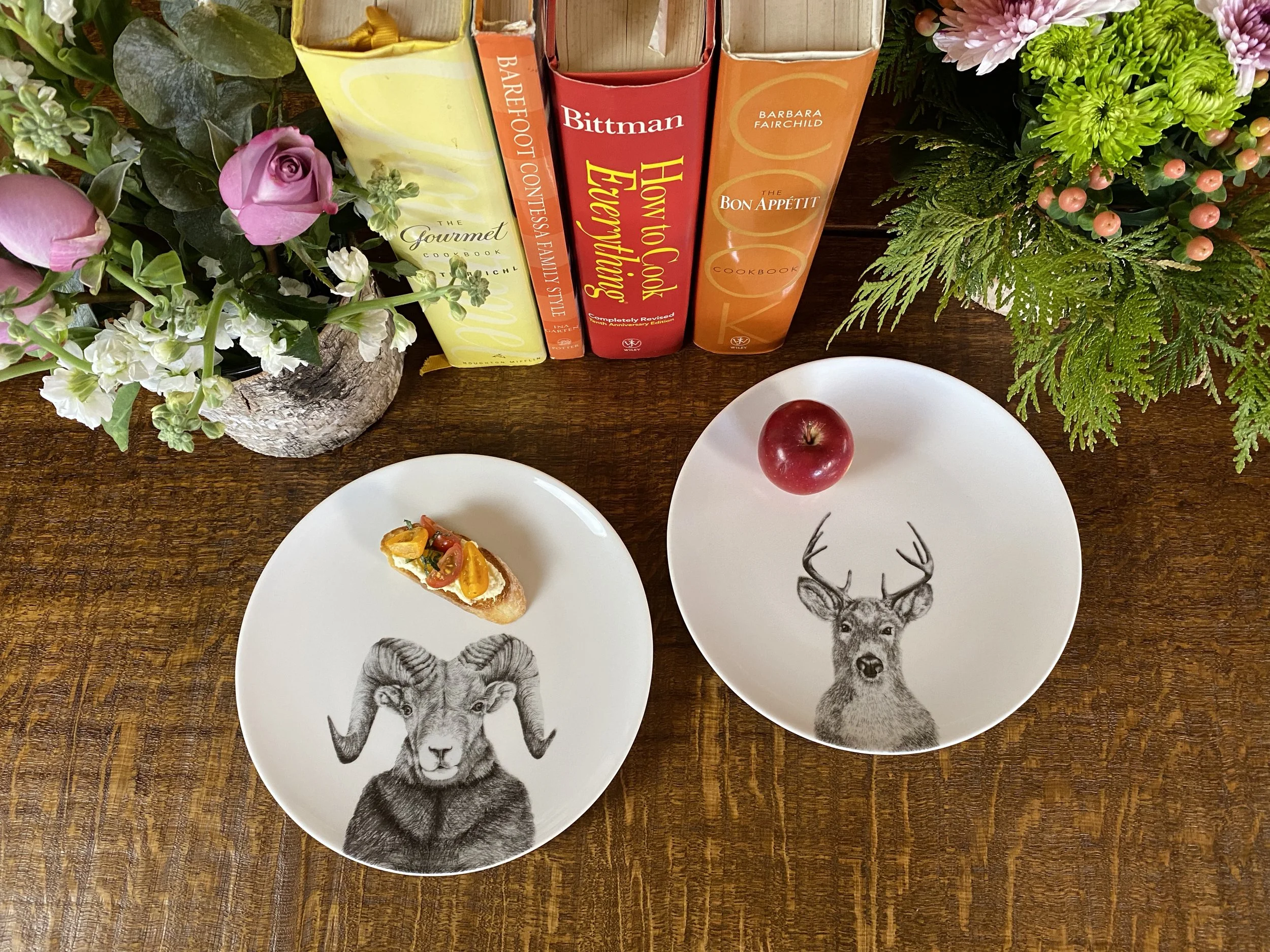 RAM SHEEP PLATES — WhitneyWares.com